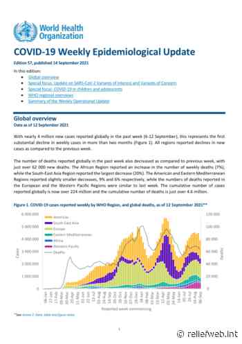 Coronavirus Disease (COVID-19): Weekly Epidemiological Update (14 September 2021) - World - ReliefWeb