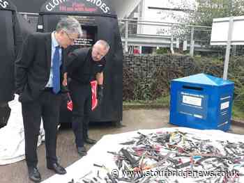 More than 200 lethal weapons recovered from Dudley's knife surrender bin - Stourbridge News