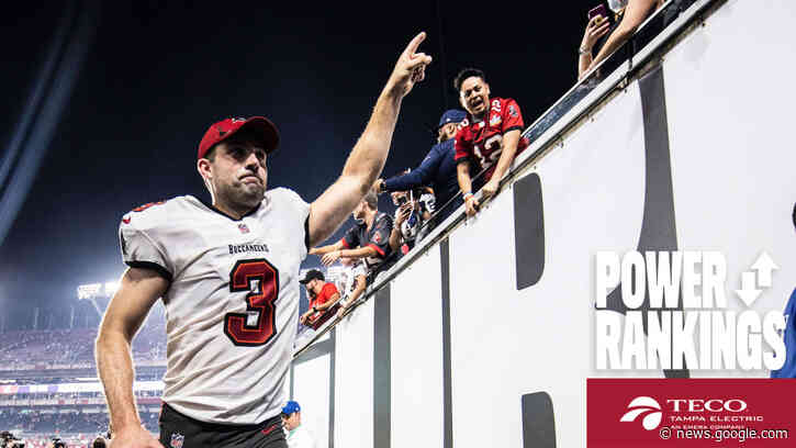 Power Rankings - Where does Tampa Bay sit after 1 week in ESPN, Yahoo, USA Today, CBS Sports, NFL.com Rankings - Buccaneers.com