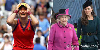 US Open champ Emma Raducanu reacts to special messages from the queen and Kate Middleton