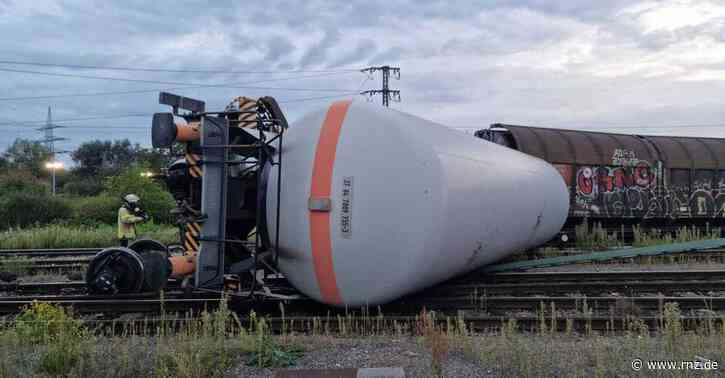 Mannheim:  Umgekippter Kesselwagen löste Großeinsatz im Rangierbahnhof aus