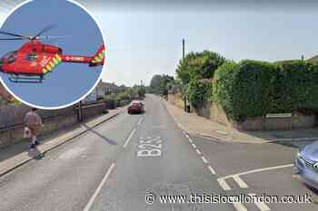 Serious crash closes Swanley roads as air ambulance called