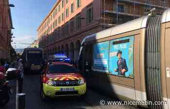 Un cycliste blessé dans un accident avec un tramway dans le centre de Nice