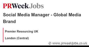 Premier Resourcing UK: Social Media Manager - Global Media Brand