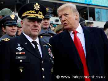 Gen Milley thought Trump wanted 6 January riot to happen, book claims