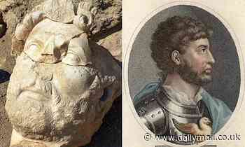 Eight-foot statue of Roman emperor Hadrian discovered in pieces nearly 2,000 years after it fell