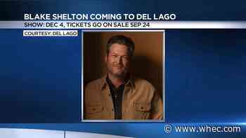 Blake Shelton coming to del Lago Resort &amp; Casino this December
