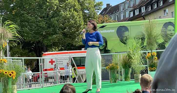 Grünen-Kanzlerkandidatin Annalena Baerbock zu Gast in Ulm - DONAU 3 FM