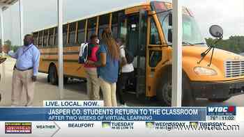 Jasper Co. students return to the classroom after two weeks of virtual learning - WTOC