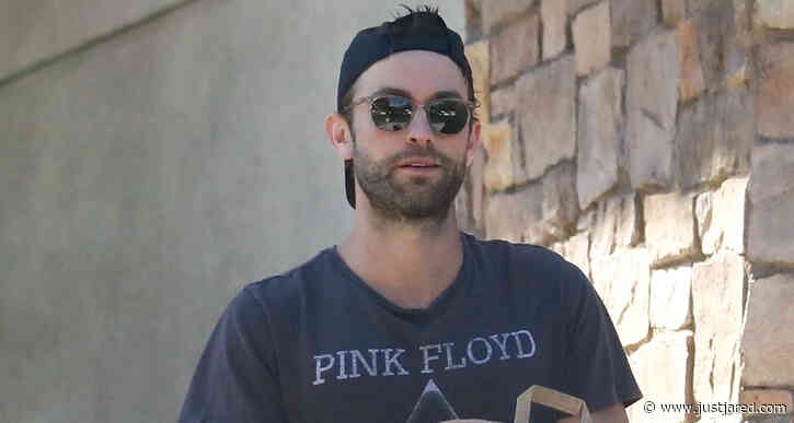 Chace Crawford Sports Pink Floyd T-Shirt While Grocery Shopping