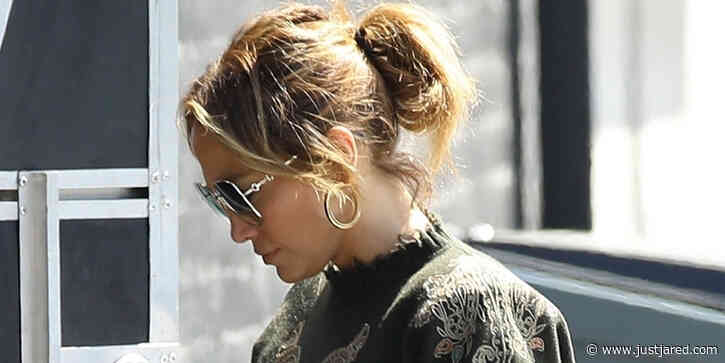 Jennifer Lopez Stops By A Dance Studio Before Sharing Her Post-Workout Beauty Routine