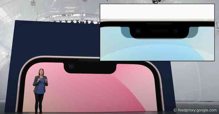 iPhone 13 notch is 20% smaller in width, but it is also a little taller in height