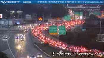 Lanes reopen following vehicle crash on I-64 near Granby St. in Norfolk; one dead and one seriously injured