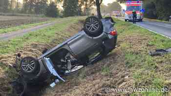 Unfall auf der Beverbrucher Straße: Pkw überschlägt sich mehrfach - Nordwest-Zeitung