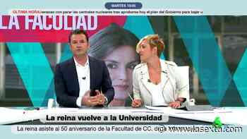 El consejo de Cristina Pardo a Iñaki López tras hacer un comentario sobre la reina Letizia: "Sal de ese c - LaSexta