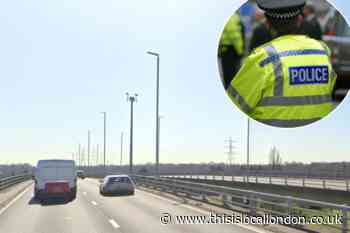Car hits motorcyclist on A406 by Redbridge Roundabout