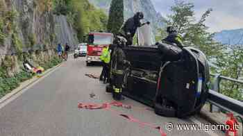 Madre e figlio si ribaltano con l'auto: chiusa la Lecco - Bellagio - IL GIORNO