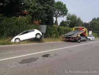 Osnago, auto finisce nella scarpata: rallentamenti sulla Provinciale - Lecco Notizie