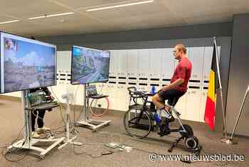 Justitieminister Vincent Van Quickenborne verslaat gevangenen in virtuele koers op rollen