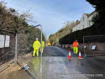 This is when landslide-hit Herefordshire road will close again for works - Hereford Times