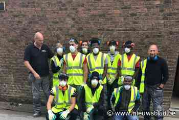Merksemse leerlingen helpen na overstromingen in Wallonië