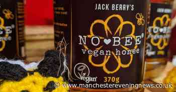 The stall selling VEGAN honey at the Manchester Food and Drinks Festival - Manchester Evening News