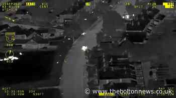 Police helicopter chases stolen car from Bury to Bolton