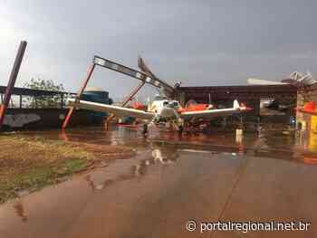Vento forte arranca telhado de hangar do Aeroporto Estadual de Dracena - Portal Regional Dracena