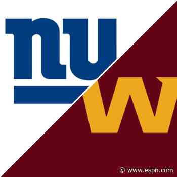 Follow live: Taylor Heinicke, WFT look to take down rival Giants