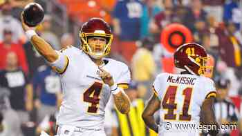 Washington QB Taylor Heinicke rebounds from INT to lead comeback win
