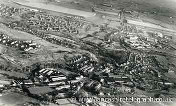 Photo gives bird's eye view over Lower Darwen and Roman Road