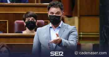 La advertencia de Rufián a Sánchez: "Si fracasa y decepciona la mesa de diálogo, Vox y PP entrarán en Moncloa" - Cadena SER