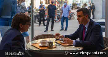 Sánchez se toma un café con hielo junto a Illa mientras está reunida la mesa de diálogo - El Español