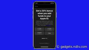Apple App Store in India Giving 20 Percent More When You Add Funds to Your Apple ID