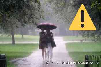 Met Office London weekend weather forecast: Yellow rain warning