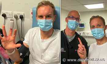 Dan Walker shares a selfie from A&E after revealing he has sustained his first Strictly injury