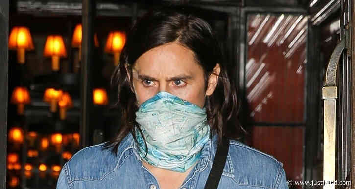 Jared Leto Wraps Bandana Around His Face While Out to Dinner in NYC