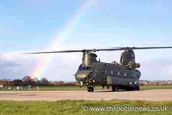 Why Chinook helicopters can be seen in Greater Manchester