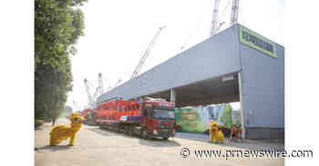 Zoomlion quebra mais um recorde de fabricação de alto padrão e exporta o maior guindaste sobre esteiras de tonelagem da China