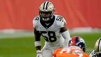 Saints put 2 defenders on IR, plus 7 coaches out