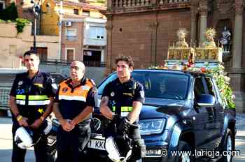 Fotos: Los Santos Mártires procesionan en coche por Calahorra - La Rioja