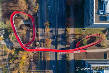 Roter Mäander: Brücke in Darmstadt - DETAIL.de - das Architektur und Bau-Portal