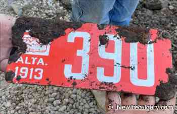 108-year-old licence plate unearthed under Calgary's Centre Street Bridge - LiveWire Calgary