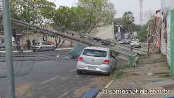 Chuva e ventos fortes causam danos em Teresina e Timon - Somos Notícia