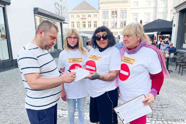 Actiecomité verzamelt handtekeningen tegen circulatieplan op zaterdagmarkt: “Al 5000 mensen tekenden, op naar referendum”