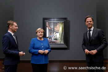 Angela Merkel in Dresden: Nur wenig Protest am Zwinger - Sächsische.de