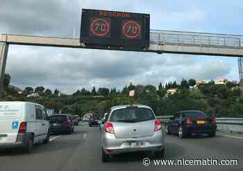 Un bouchon "de curiosité" de 16km sur l'A8 entre Nice et Antibes après un accident dans l'autre sens - Nice-Matin