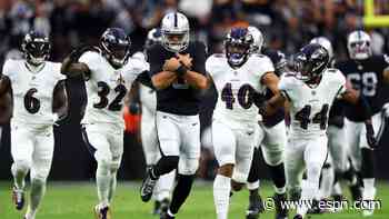 Raiders place QB Mariota on IR with quad injury