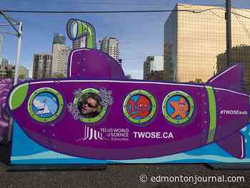 Edmontonians are invited to seek the Telus World of Science sub hidden around the city