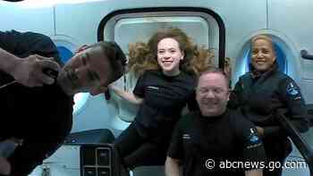 SpaceX's 1st private crew motivates cancer kids from orbit